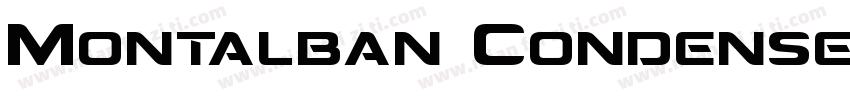 Montalban Condensed字体转换